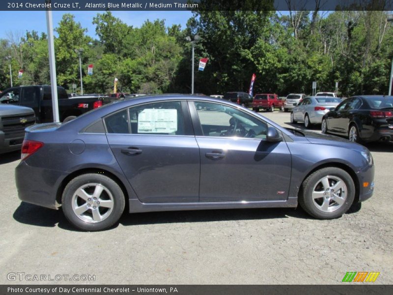 Atlantis Blue Metallic / Medium Titanium 2014 Chevrolet Cruze LT