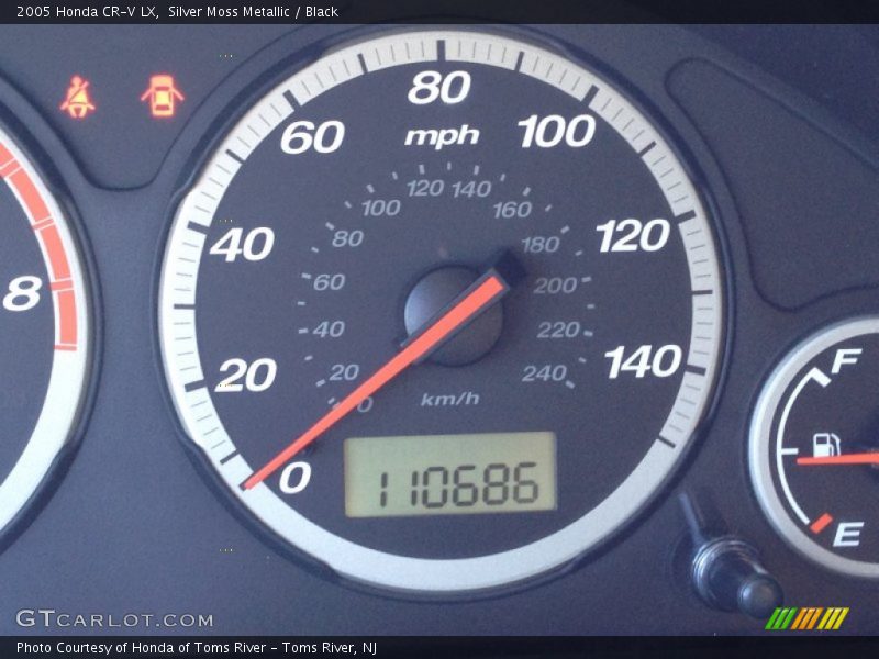 Silver Moss Metallic / Black 2005 Honda CR-V LX