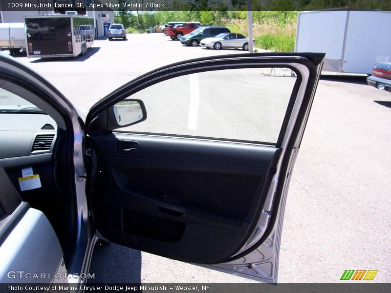 Apex Silver Metallic / Black 2009 Mitsubishi Lancer DE