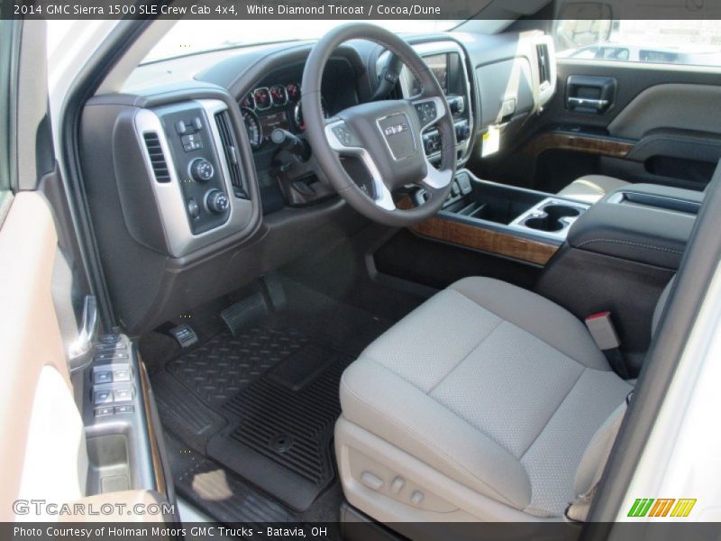 White Diamond Tricoat / Cocoa/Dune 2014 GMC Sierra 1500 SLE Crew Cab 4x4