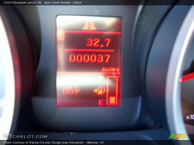 Apex Silver Metallic / Black 2009 Mitsubishi Lancer DE