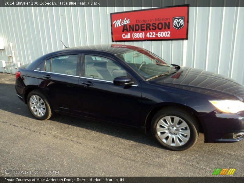 True Blue Pearl / Black 2014 Chrysler 200 LX Sedan
