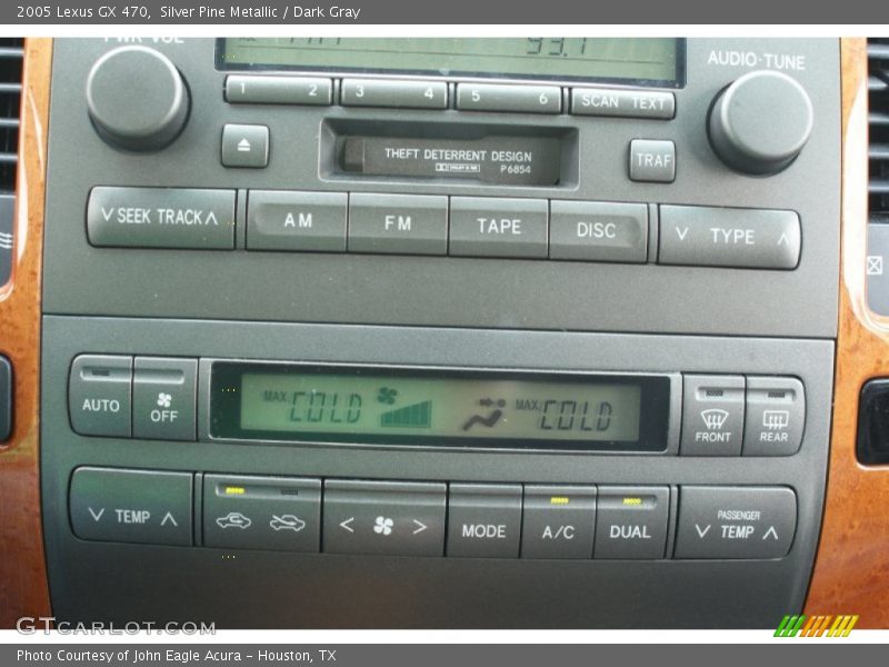 Silver Pine Metallic / Dark Gray 2005 Lexus GX 470
