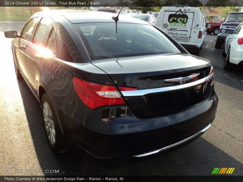 True Blue Pearl / Black 2014 Chrysler 200 LX Sedan