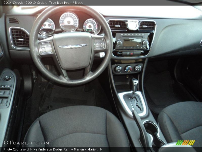 True Blue Pearl / Black 2014 Chrysler 200 LX Sedan