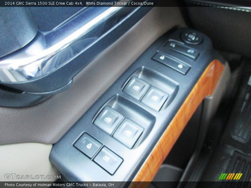 White Diamond Tricoat / Cocoa/Dune 2014 GMC Sierra 1500 SLE Crew Cab 4x4