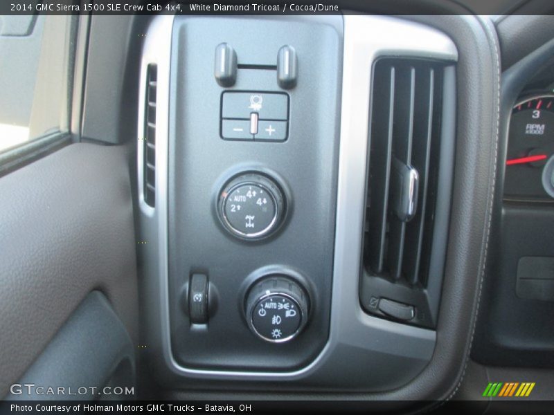 White Diamond Tricoat / Cocoa/Dune 2014 GMC Sierra 1500 SLE Crew Cab 4x4