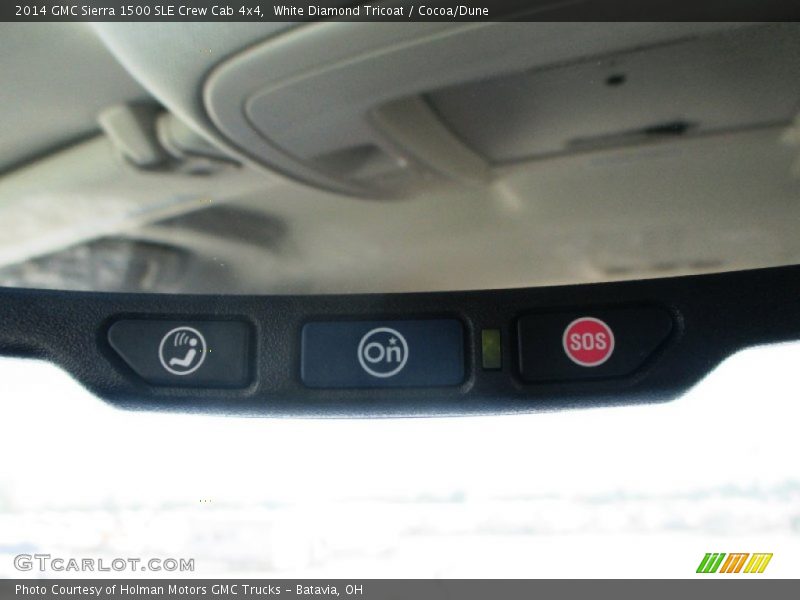 White Diamond Tricoat / Cocoa/Dune 2014 GMC Sierra 1500 SLE Crew Cab 4x4