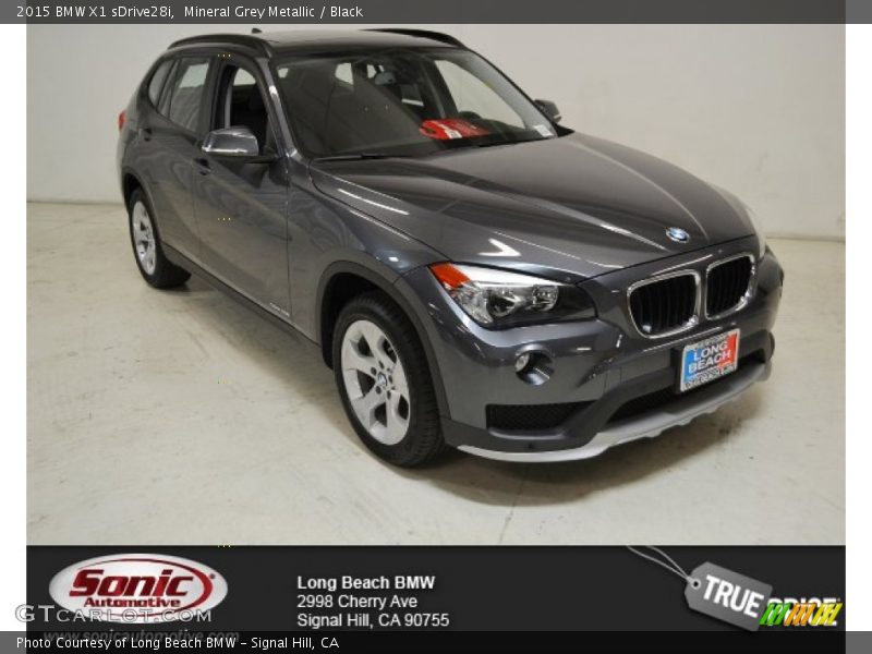 Mineral Grey Metallic / Black 2015 BMW X1 sDrive28i