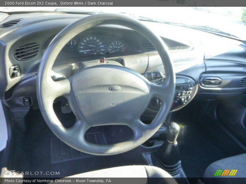 Oxford White / Dark Charcoal 2000 Ford Escort ZX2 Coupe