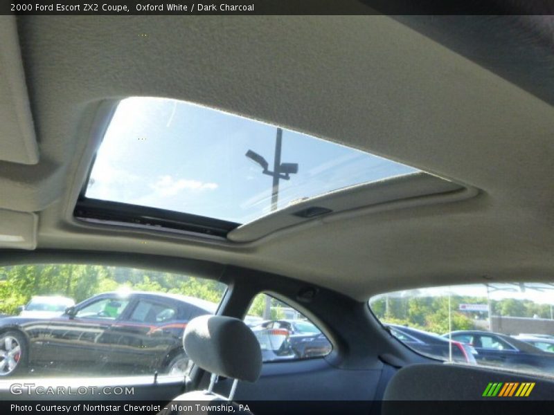 Oxford White / Dark Charcoal 2000 Ford Escort ZX2 Coupe