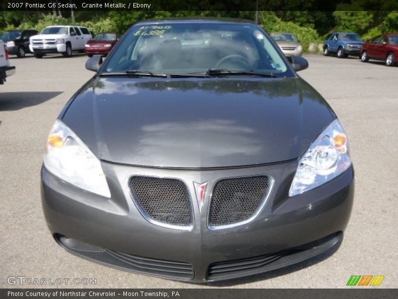Granite Metallic / Ebony 2007 Pontiac G6 Sedan