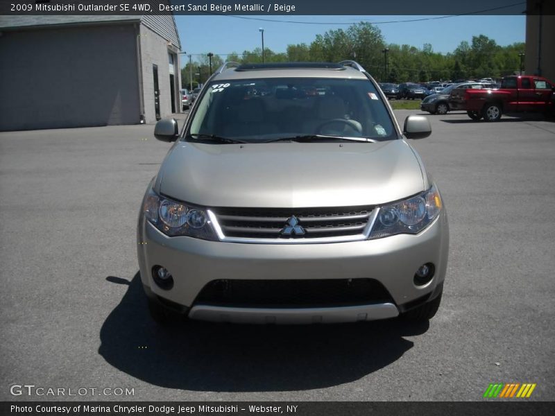 Desert Sand Beige Metallic / Beige 2009 Mitsubishi Outlander SE 4WD