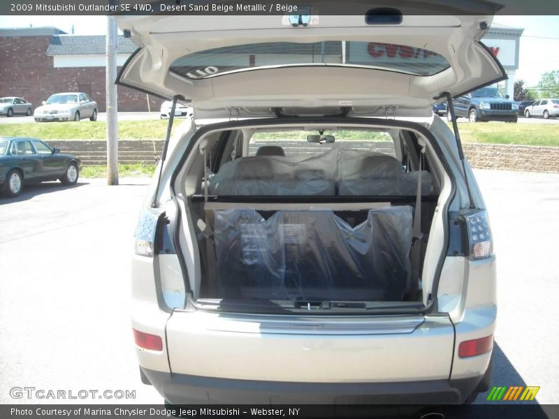 Desert Sand Beige Metallic / Beige 2009 Mitsubishi Outlander SE 4WD