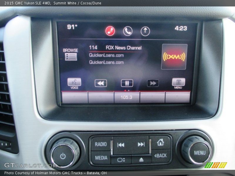 Summit White / Cocoa/Dune 2015 GMC Yukon SLE 4WD