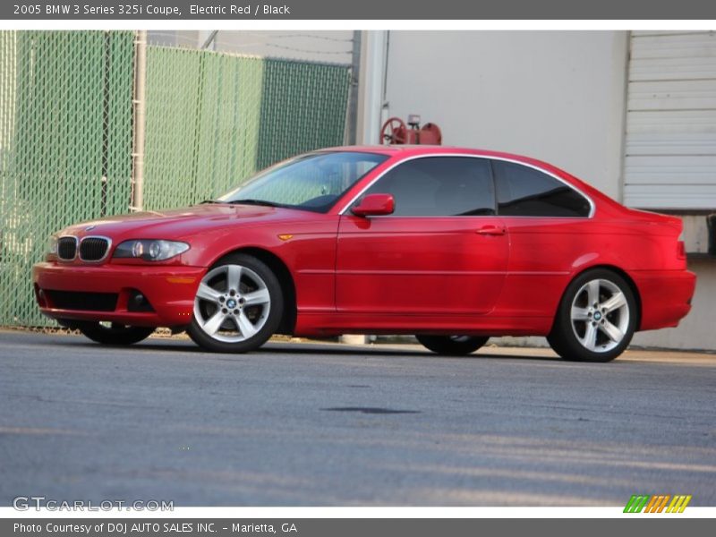 Electric Red / Black 2005 BMW 3 Series 325i Coupe