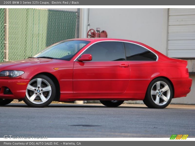 Electric Red / Black 2005 BMW 3 Series 325i Coupe