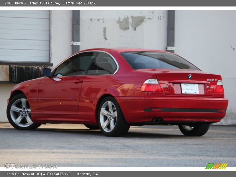Electric Red / Black 2005 BMW 3 Series 325i Coupe