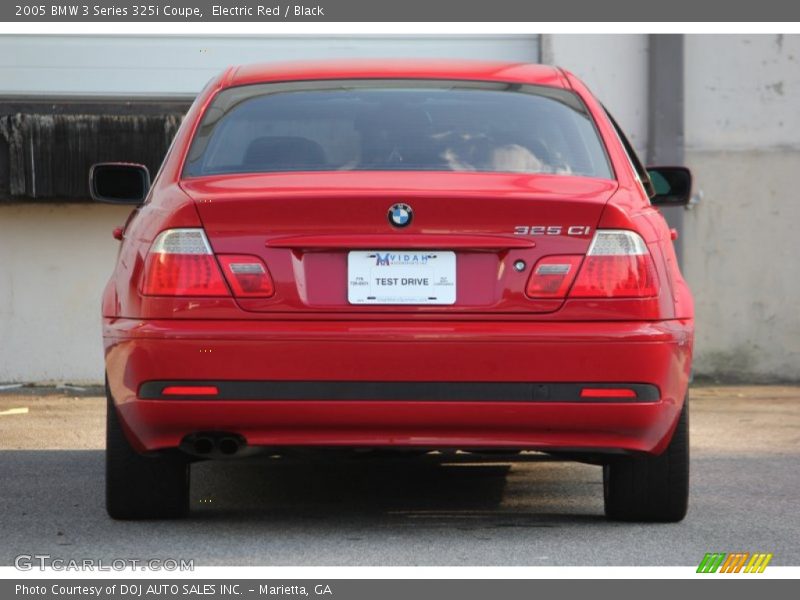 Electric Red / Black 2005 BMW 3 Series 325i Coupe
