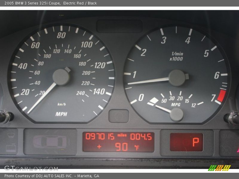  2005 3 Series 325i Coupe 325i Coupe Gauges