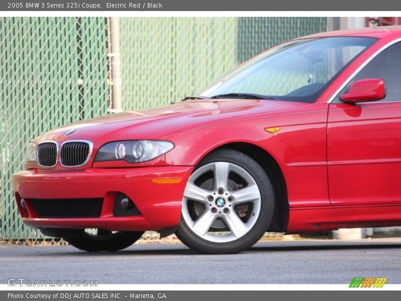 Electric Red / Black 2005 BMW 3 Series 325i Coupe