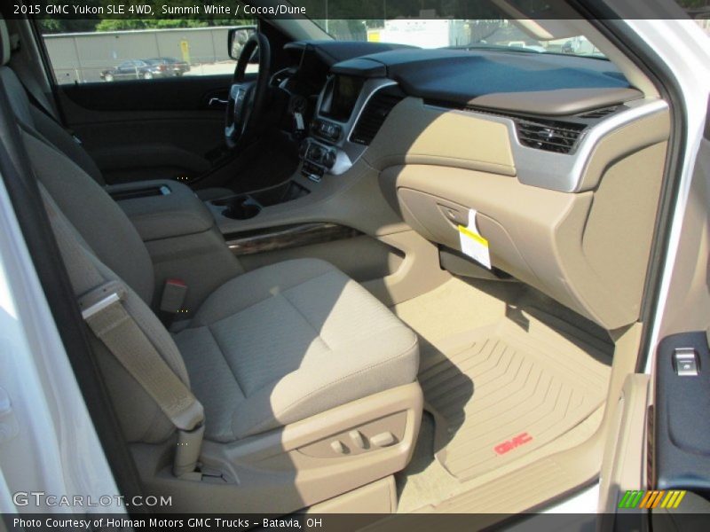 Summit White / Cocoa/Dune 2015 GMC Yukon SLE 4WD