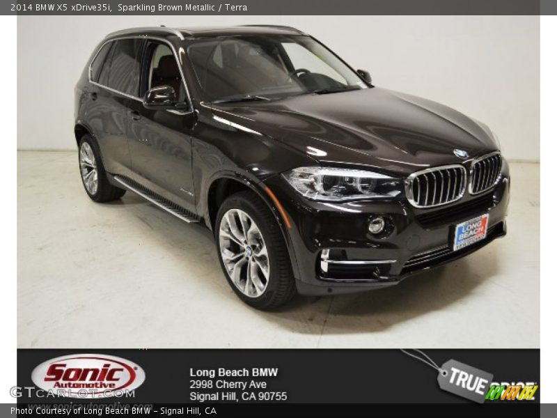 Sparkling Brown Metallic / Terra 2014 BMW X5 xDrive35i