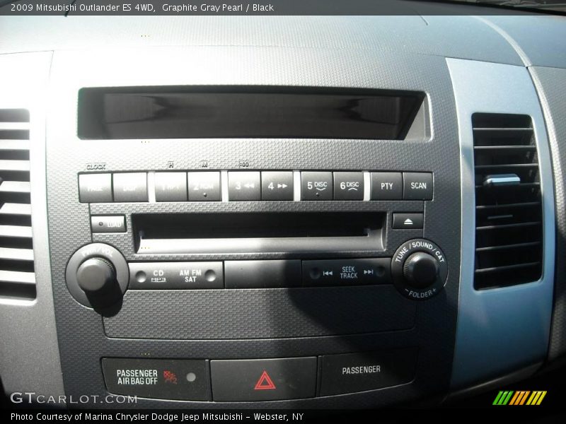 Graphite Gray Pearl / Black 2009 Mitsubishi Outlander ES 4WD