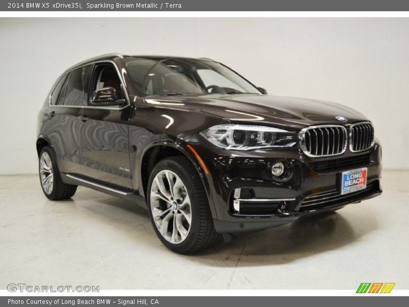 Sparkling Brown Metallic / Terra 2014 BMW X5 xDrive35i