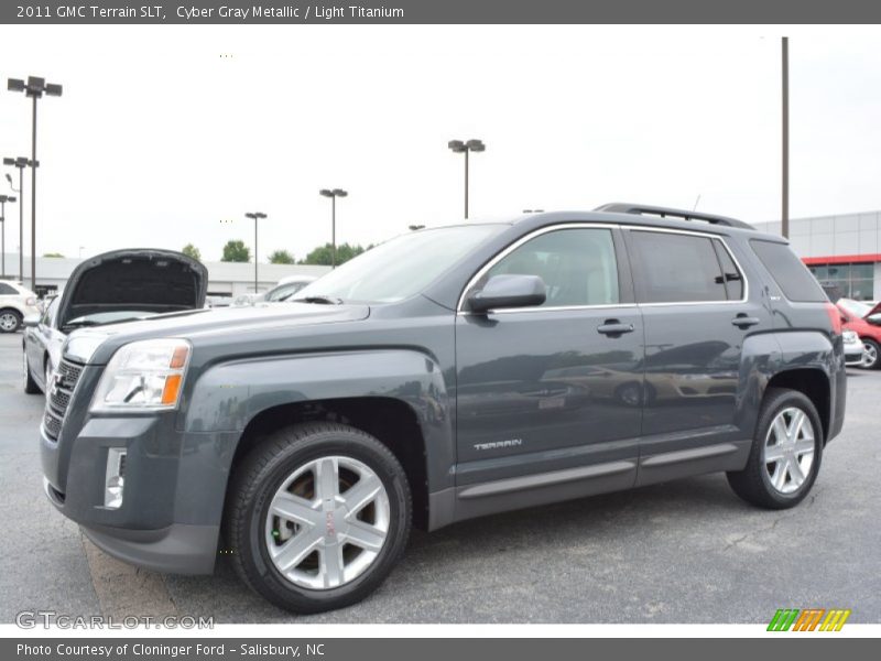 Cyber Gray Metallic / Light Titanium 2011 GMC Terrain SLT