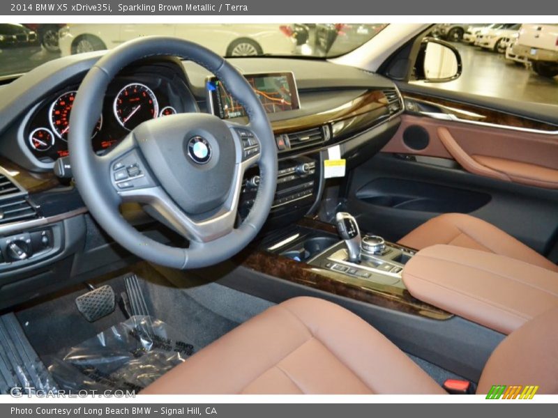 Sparkling Brown Metallic / Terra 2014 BMW X5 xDrive35i