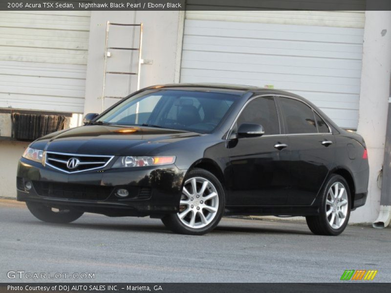 Nighthawk Black Pearl / Ebony Black 2006 Acura TSX Sedan