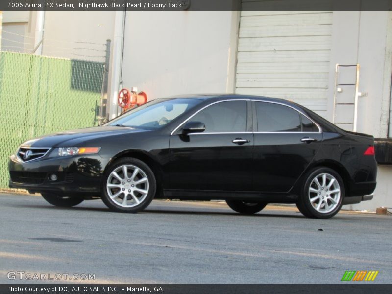 Nighthawk Black Pearl / Ebony Black 2006 Acura TSX Sedan