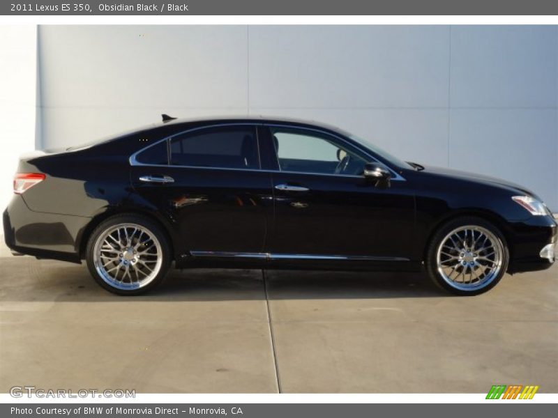 Obsidian Black / Black 2011 Lexus ES 350