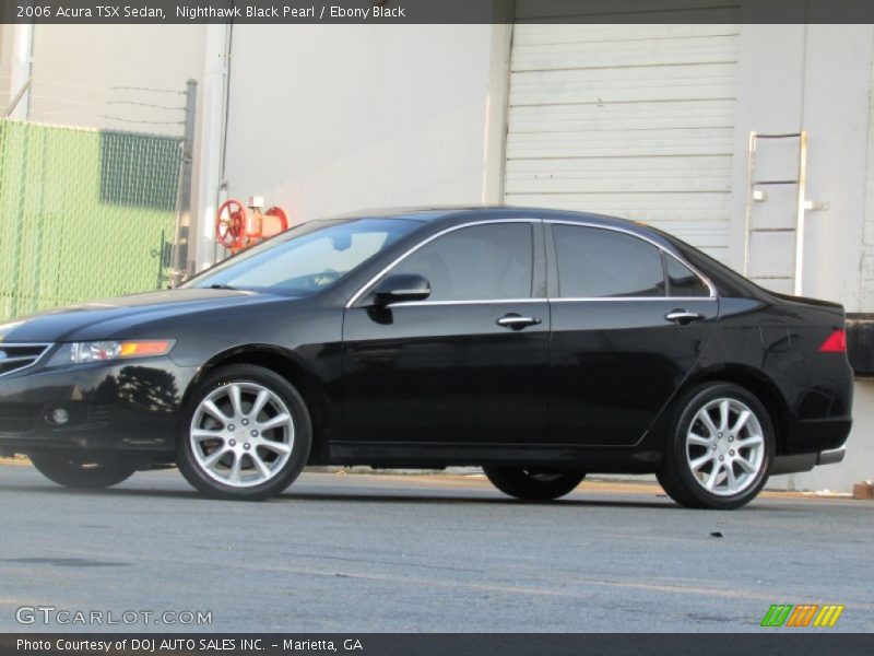 Nighthawk Black Pearl / Ebony Black 2006 Acura TSX Sedan