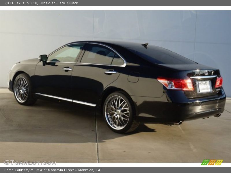 Obsidian Black / Black 2011 Lexus ES 350