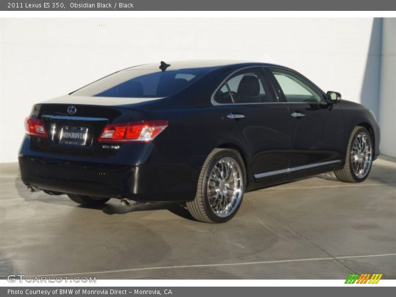 Obsidian Black / Black 2011 Lexus ES 350