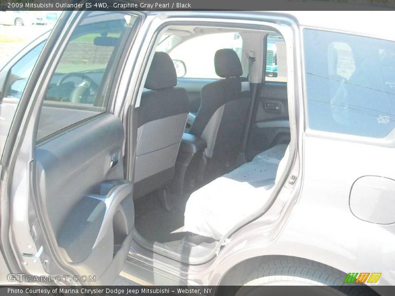 Graphite Gray Pearl / Black 2009 Mitsubishi Outlander ES 4WD