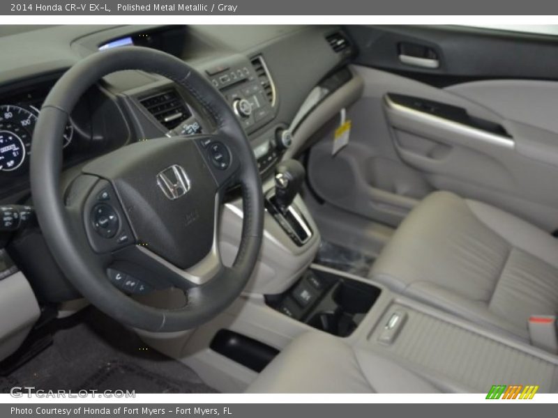 Polished Metal Metallic / Gray 2014 Honda CR-V EX-L