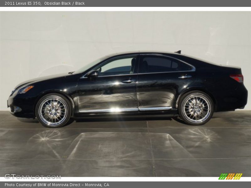 Obsidian Black / Black 2011 Lexus ES 350