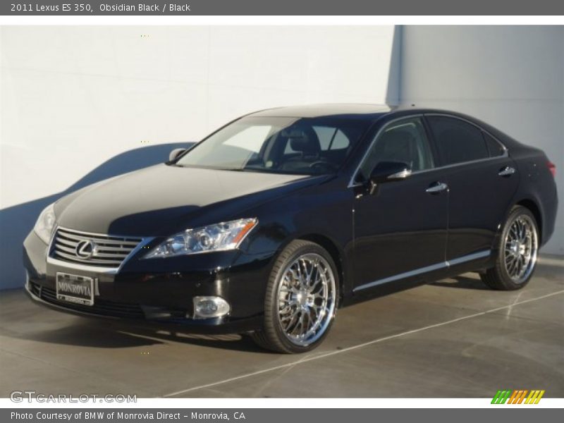 Obsidian Black / Black 2011 Lexus ES 350