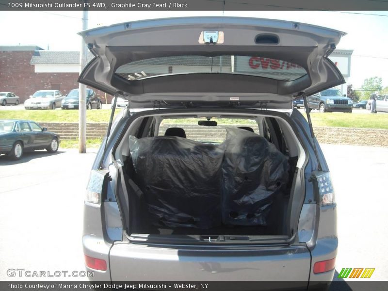 Graphite Gray Pearl / Black 2009 Mitsubishi Outlander ES 4WD