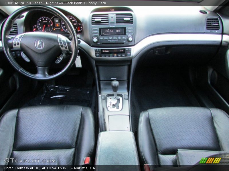 Nighthawk Black Pearl / Ebony Black 2006 Acura TSX Sedan