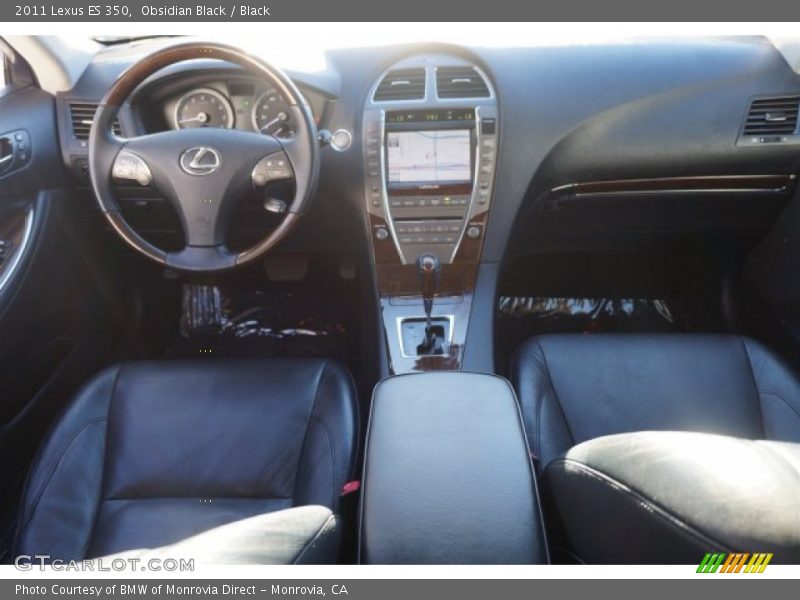 Obsidian Black / Black 2011 Lexus ES 350