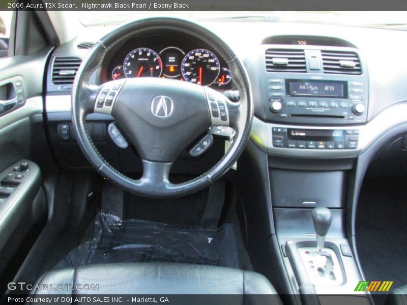 Nighthawk Black Pearl / Ebony Black 2006 Acura TSX Sedan