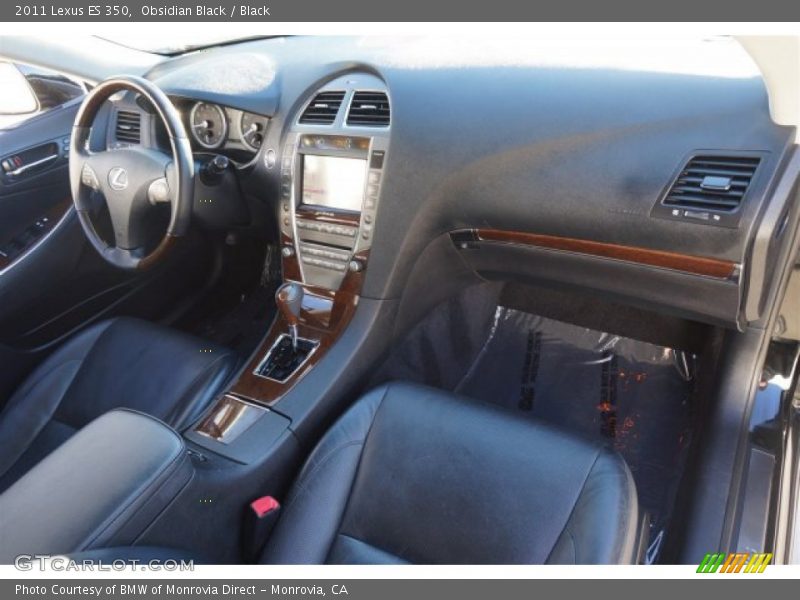 Obsidian Black / Black 2011 Lexus ES 350