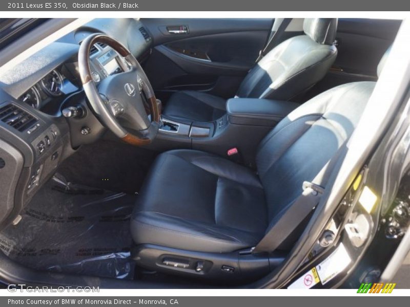 Obsidian Black / Black 2011 Lexus ES 350