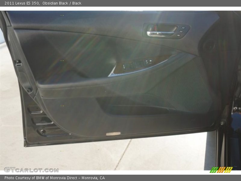 Obsidian Black / Black 2011 Lexus ES 350