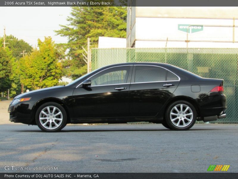 Nighthawk Black Pearl / Ebony Black 2006 Acura TSX Sedan
