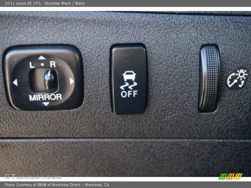 Obsidian Black / Black 2011 Lexus ES 350